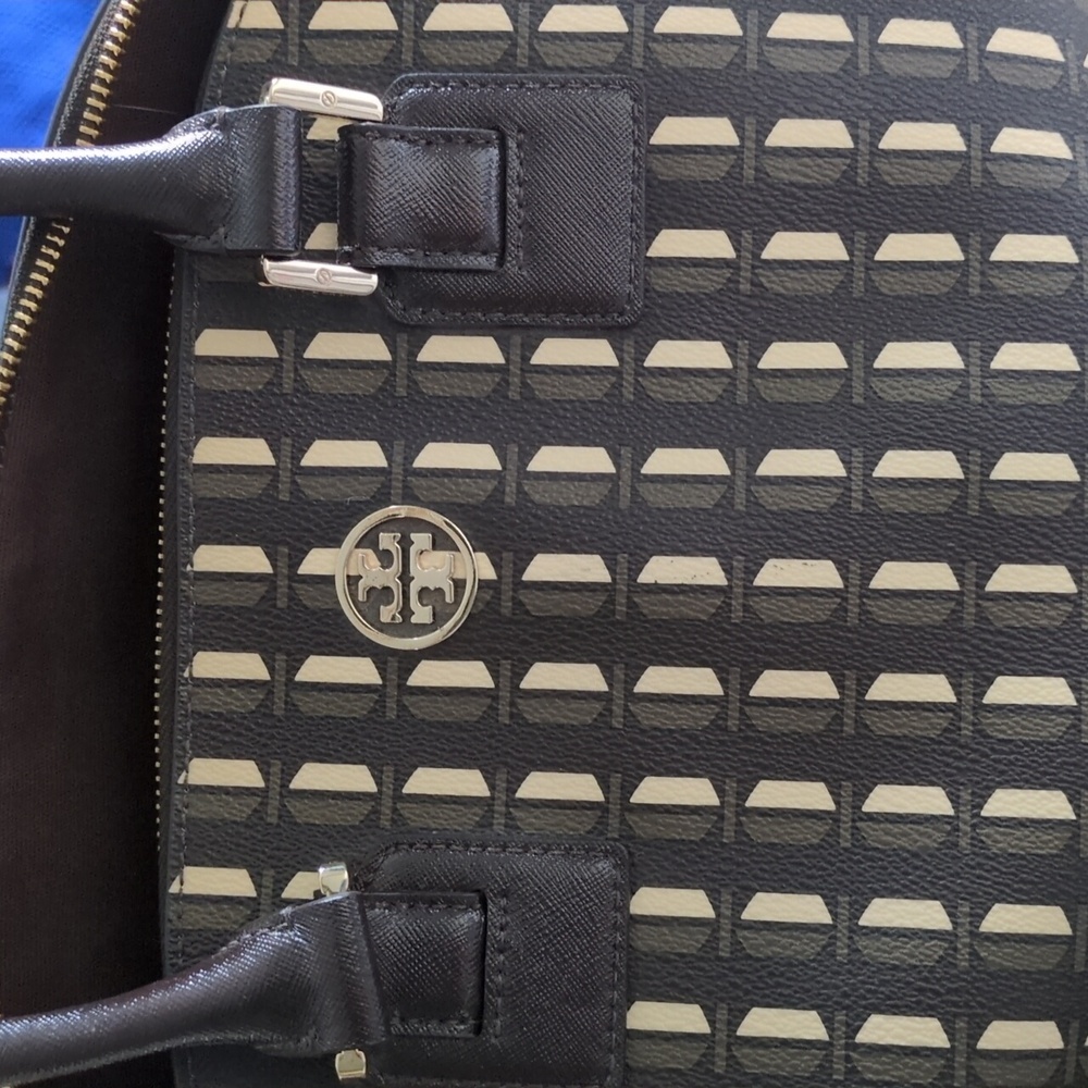 Tory Burch Brown and White satchel - Picture 8 of 10